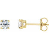 14K Yellow 3/4 CTW Lab-Grown Diamond Stud Earrings